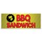 Signmission $5 BBQ Sandwich Banner Concession Stand Food Truck Single Sided B-96-30001 - alternate 1